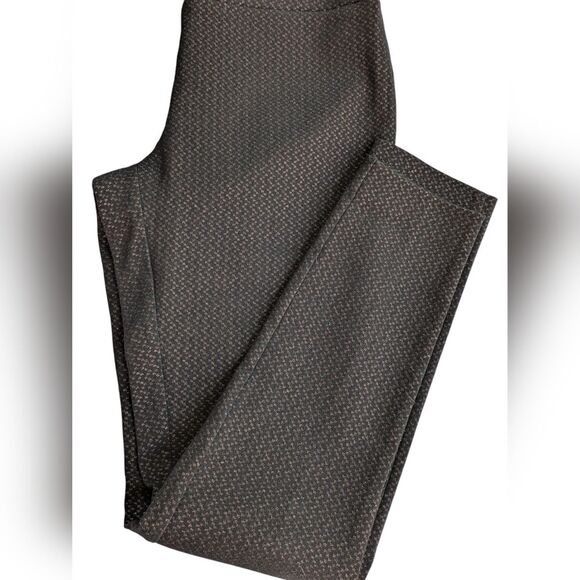 Apt. 9 BRYNN Shimmer Straight leg Pants - Size 6 Black/Copper - Picture 3 of 10